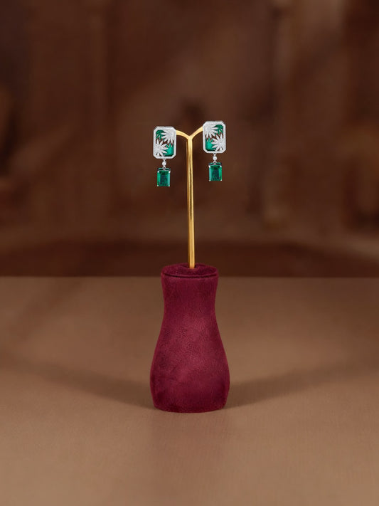 Cubic Crystal Earrring