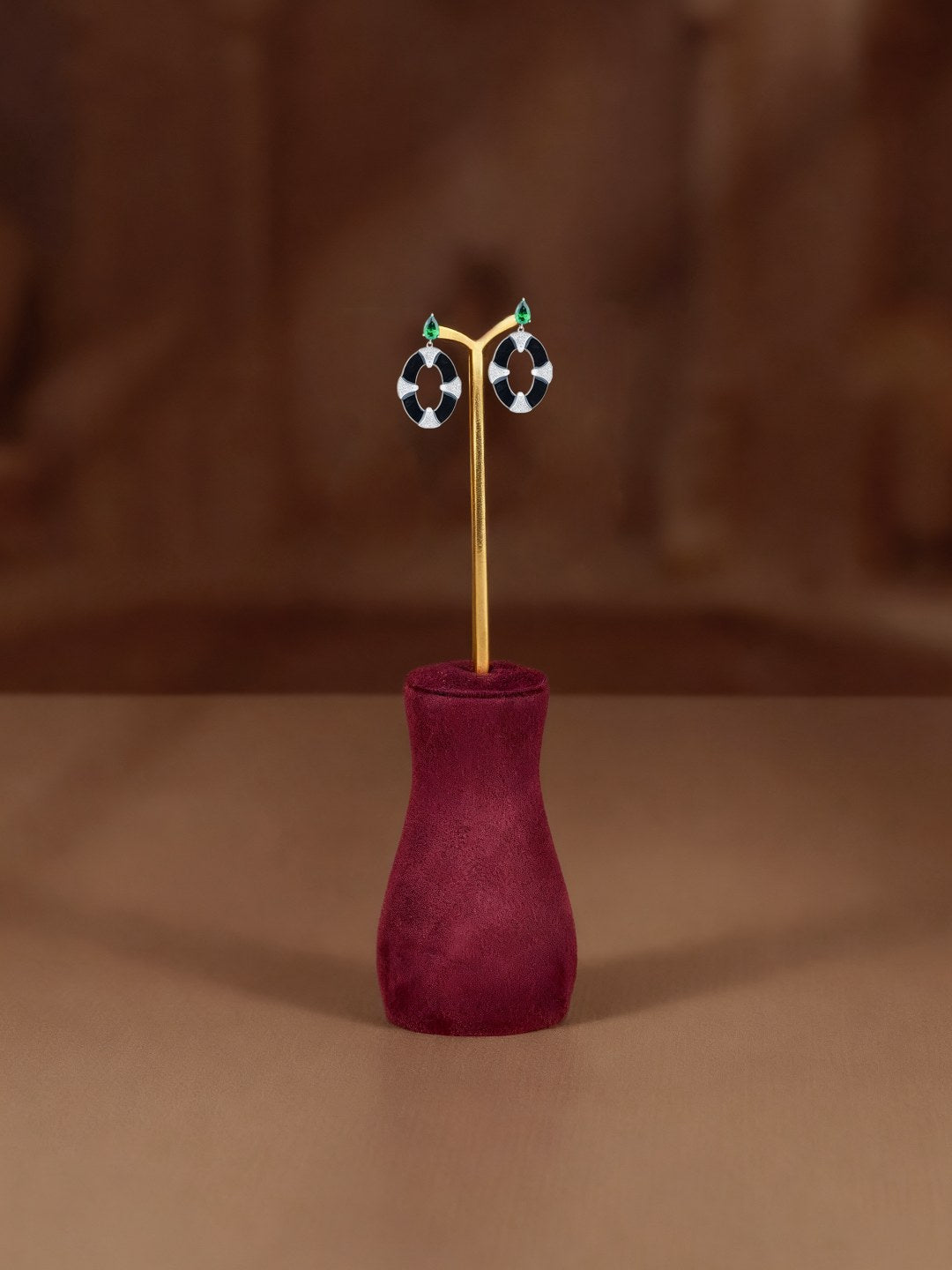 Black Curve Earring